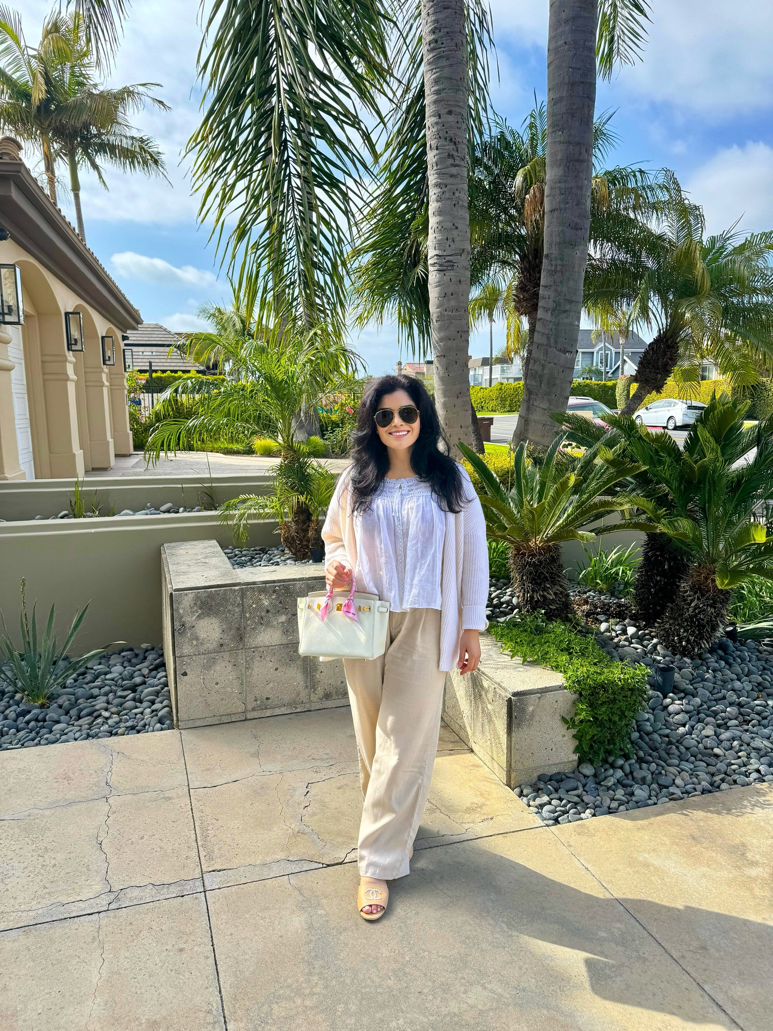 Ocean weather is the best weather 🌊 

Linen pants, doen, white blouse, birkin 25, Hermes, cardigan, jenni kayne 

#LTKStyleTip #LTKFindsUnder50 #LTKSaleAlert