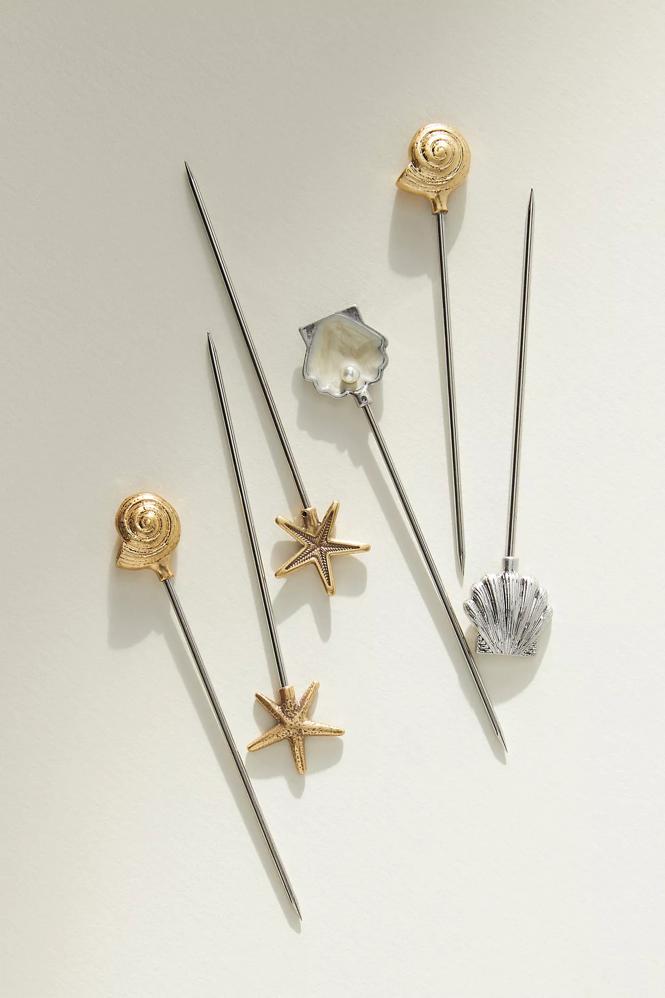 Joanna Buchanan Seashell Cocktail Picks, Set of 6 | Anthropologie (US)