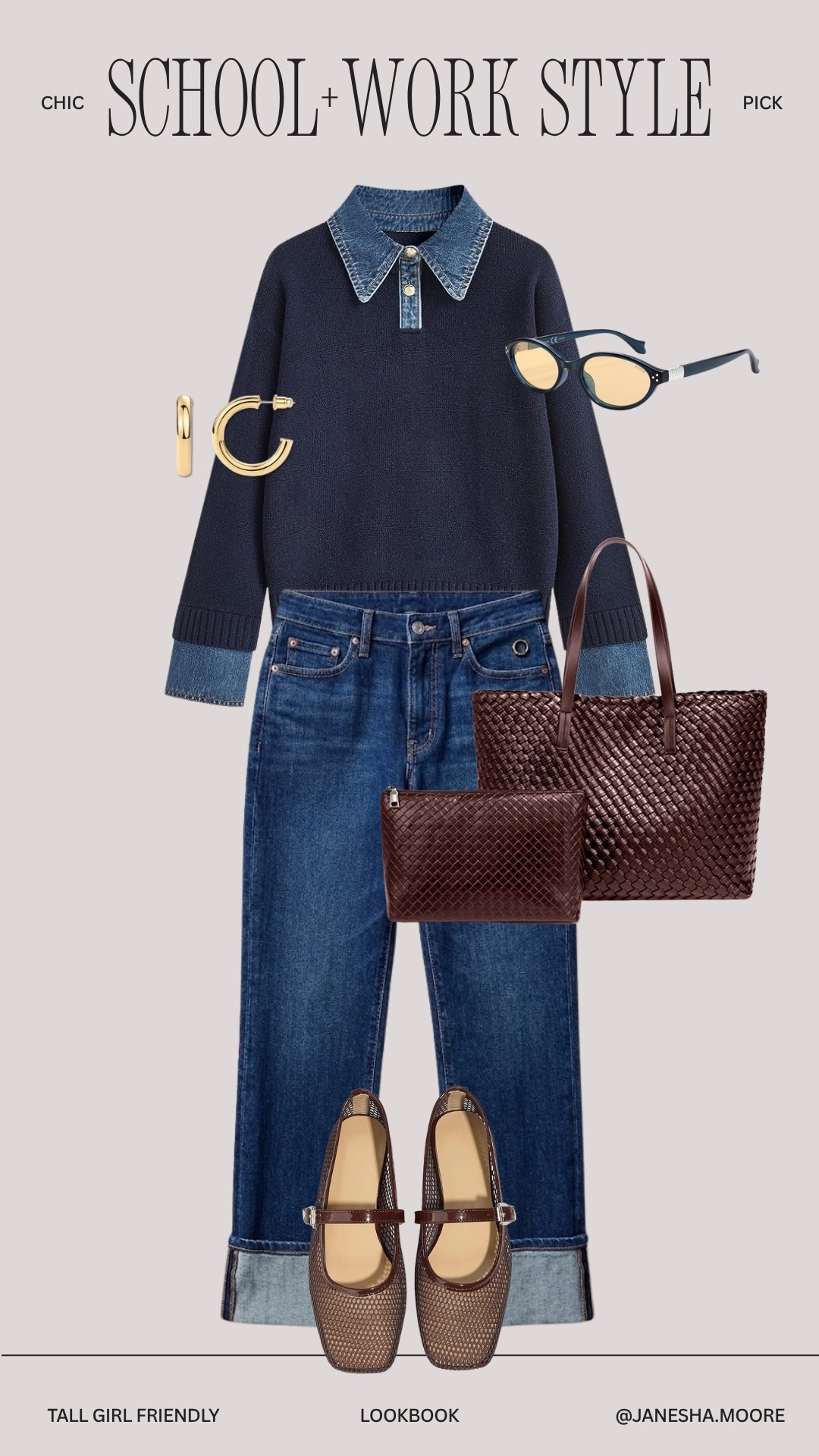 Elevate your look with this school and work style! I’m 5’9 200 lbs wearing [L] top & bottom

#LTKootd #LTKTall #LTKWorkwear