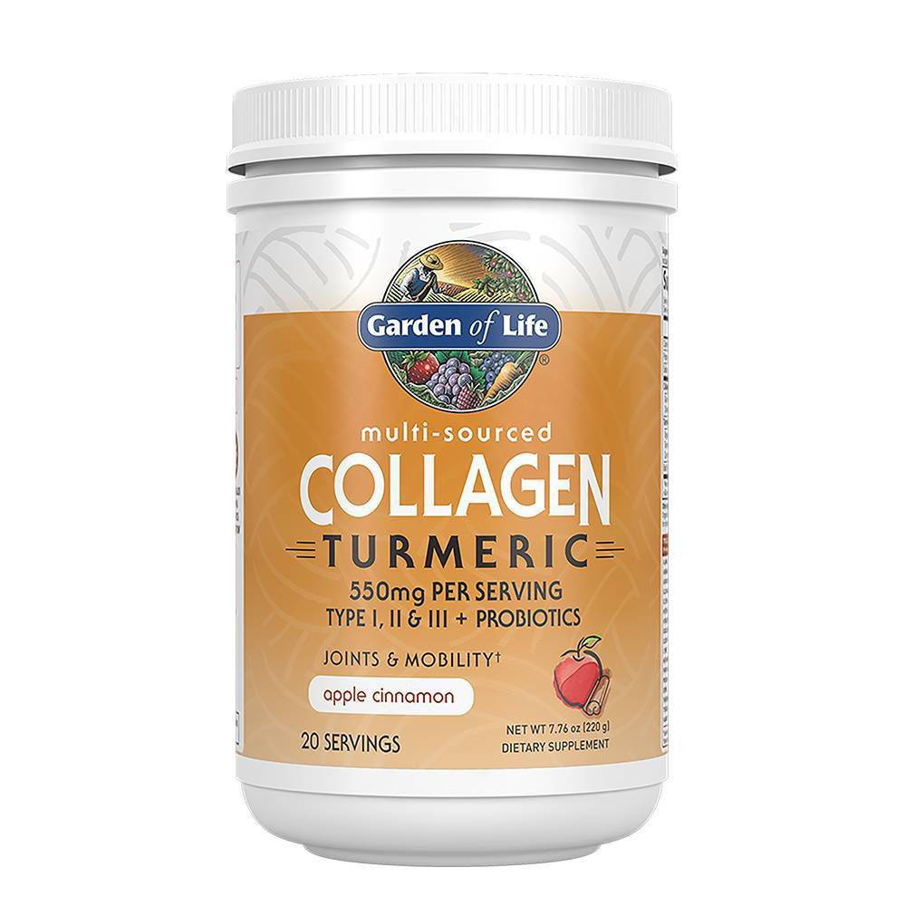 Garden of Life Grass Fed Beauty Collagen Powder - Turmeric Apple Cinnamon - 7.76oz | Target