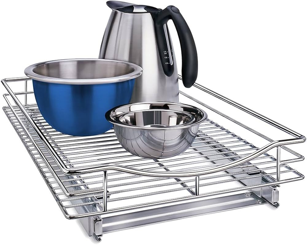 LYNK PROFESSIONAL® Pull Out Cabinet Organizer, 14" W x 21" D - Slide Out Drawers for Kitchen Cab... | Amazon (US)