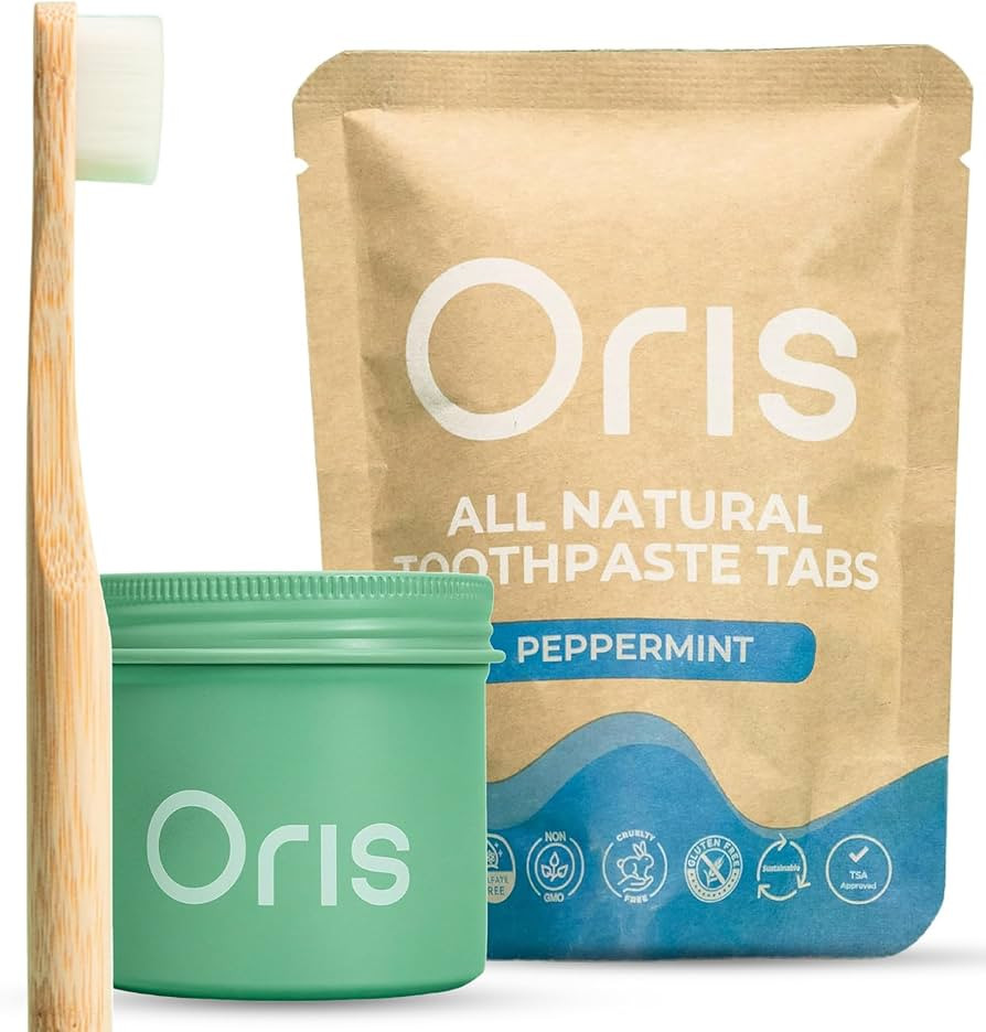 Oris Starter Bundle – 1 Month Supply: Natural Toothpaste Tablets | Fluoride-Free, Travel-Friend... | Amazon (US)