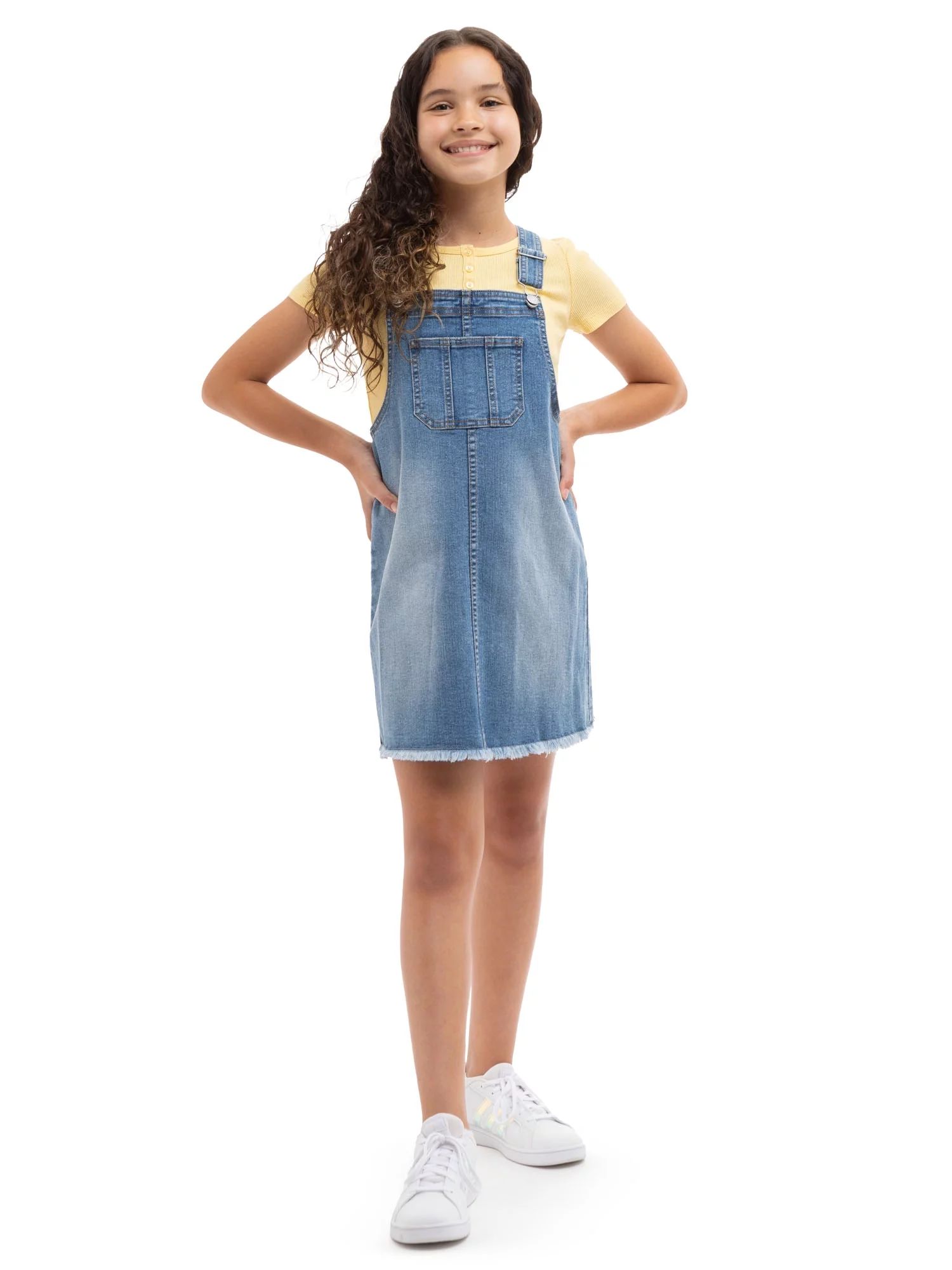 Jordache Girls Denim Jumper Dress, Sizes XS-XXL | Walmart (US)
