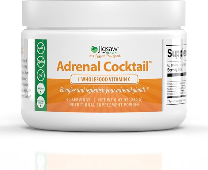 Jigsaw Health Adrenal Cocktail + Wholefood Vitamin C | with Potassium Bicarbonate, Sea Salt, and ... | Amazon (US)