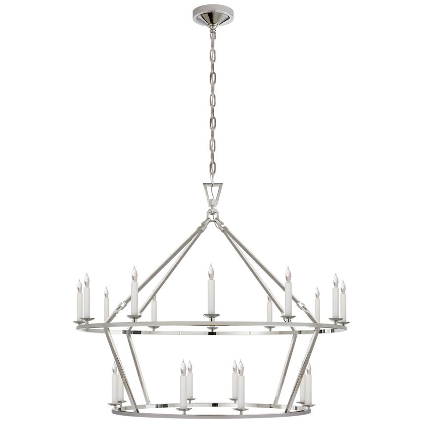 Darlana Large Two-Tiered Ring Chandelier | Visual Comfort