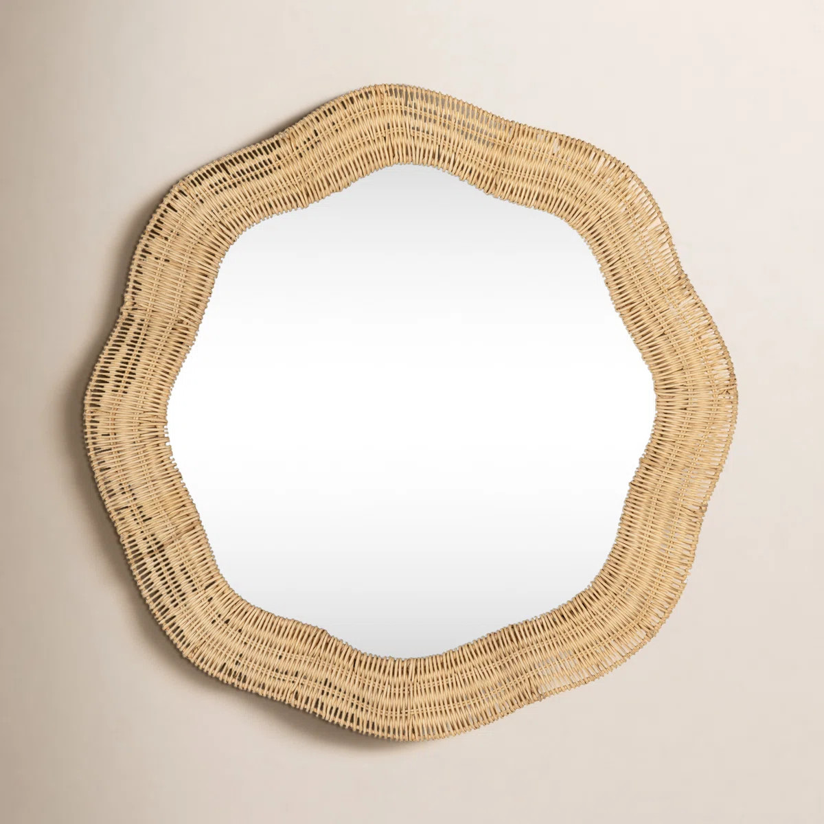 Erin Gates Scalloped Linden Round Wall Mirror | Wayfair North America