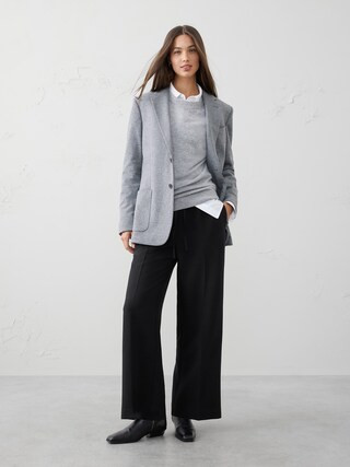 Straight Mid-Rise Pull-On Pant | Banana Republic Factory