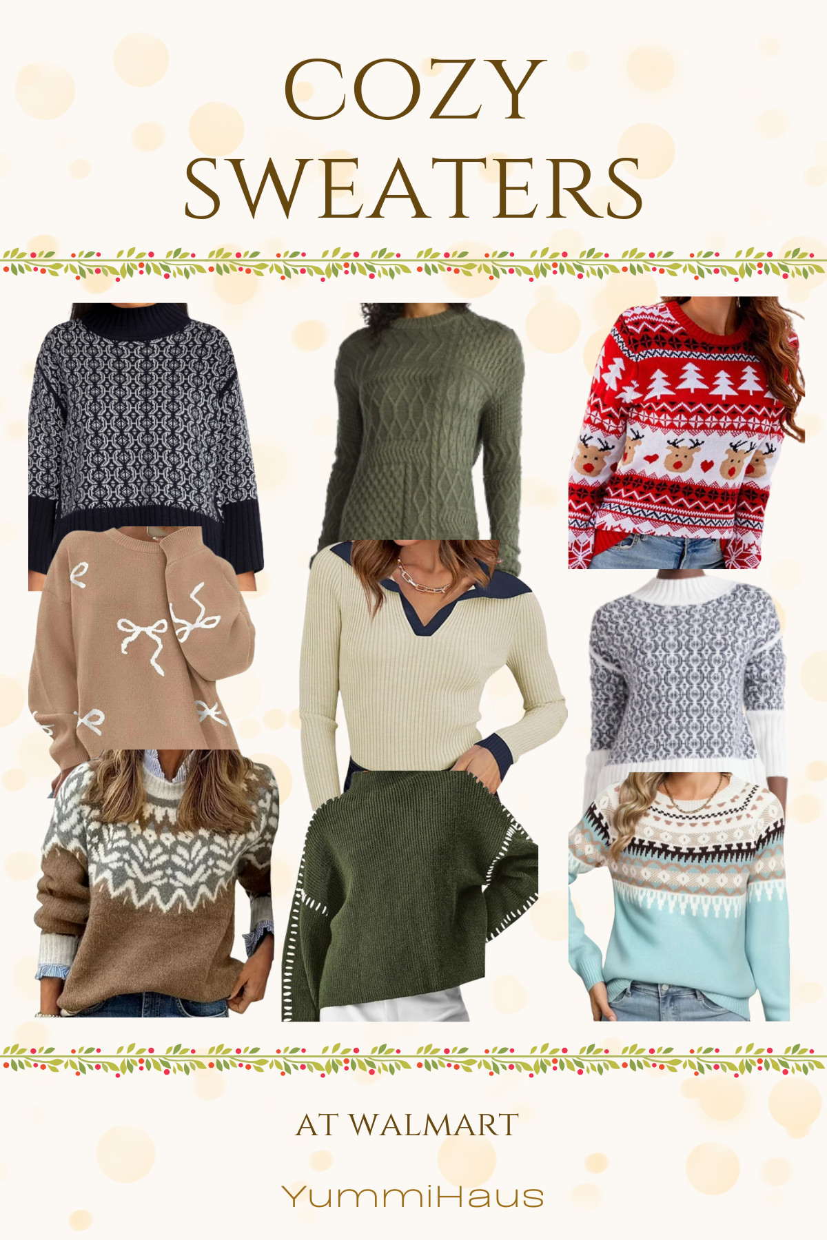 Get ready to snuggle up in style! ❄️ From chunky knits and timeless classics to festive holiday prints, these Walmart sweaters are cozy, soft, and perfect for layering all season long. Tap to shop and find your new favorite sweater for chilly days and holiday gatherings! 

 #LTKSeasonal #LTKMidsize #LTKFindsUnder50