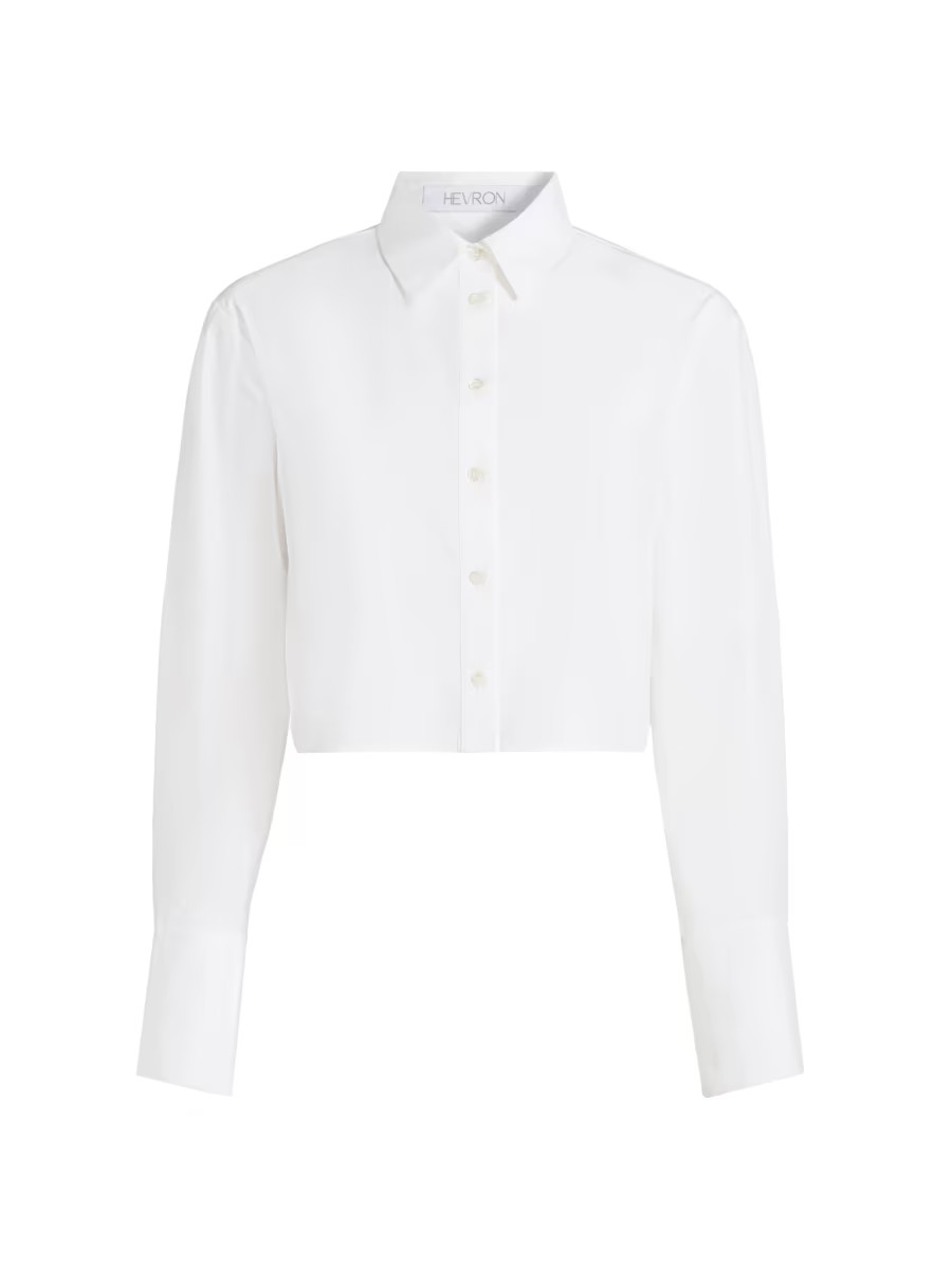 Hevron Sophia Convertible-Sleeve Top | Saks Fifth Avenue | Saks Fifth Avenue