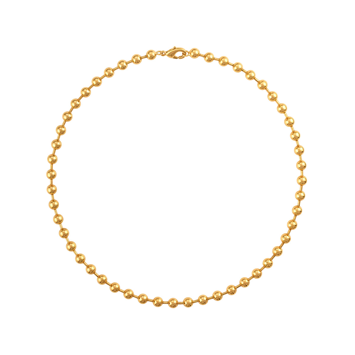 Gold Ball Beaded Necklace | Logan Tay