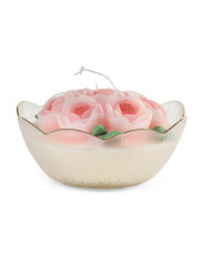 38.5oz Peonies Candle In Glass Dish | Candles | Marshalls | Marshalls