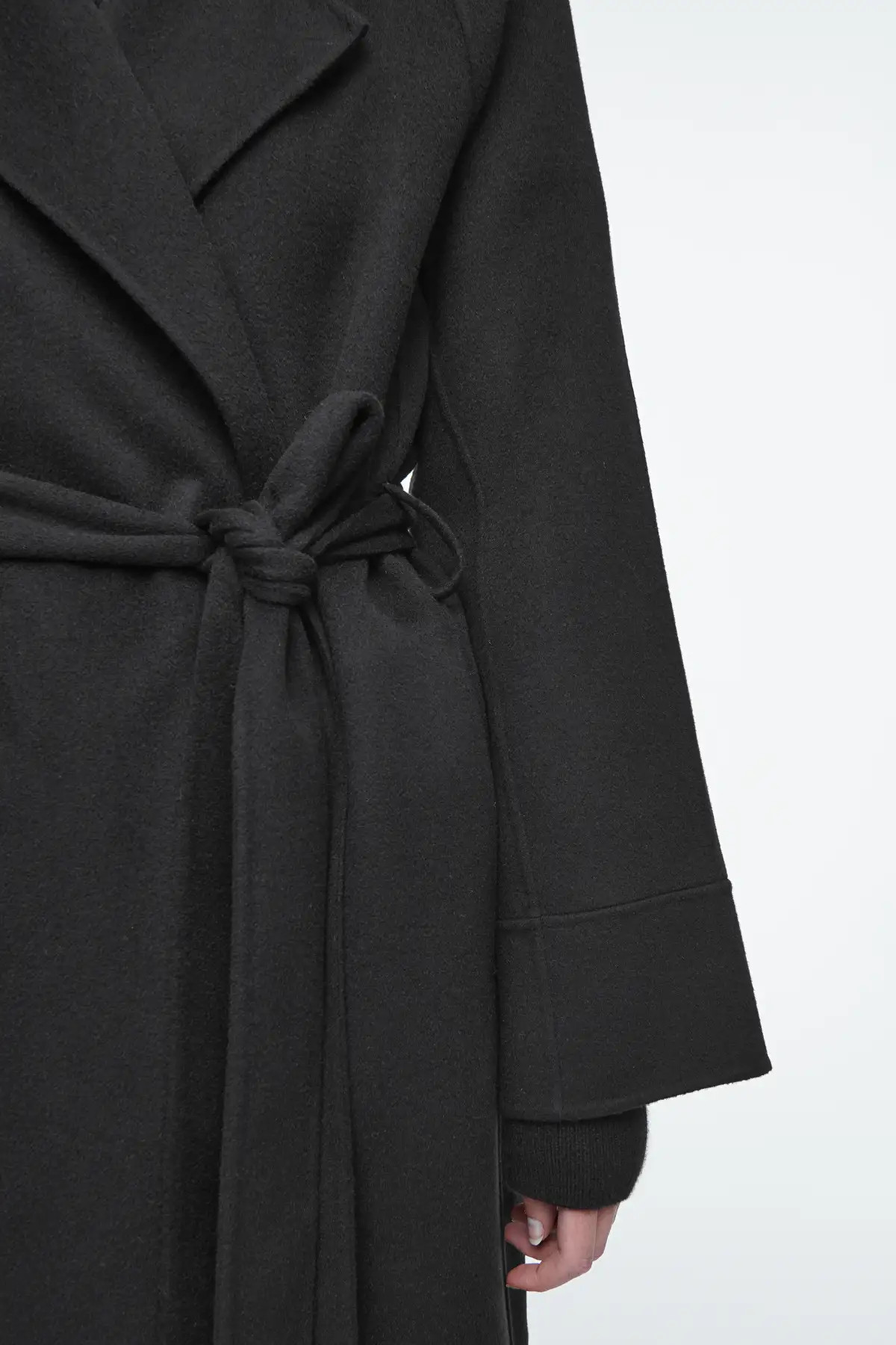 BELTED DOUBLE-FACED WOOL COAT | COS UK