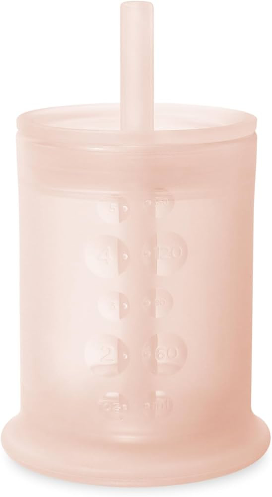 Olababy Silicone Training Cup with Straw Lid | Babies Water Drinking Cup | 6+ Mo Infant To 12-18 ... | Amazon (US)