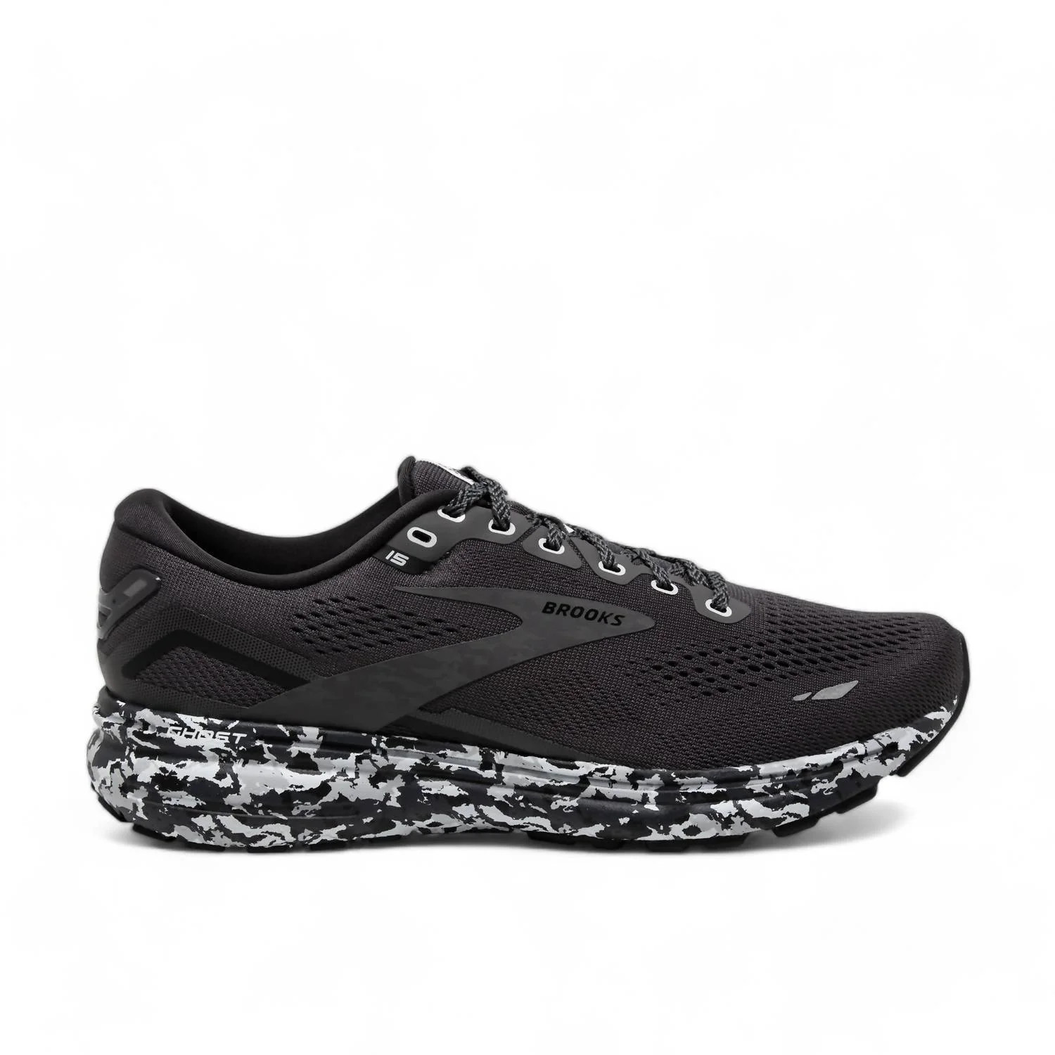 Women's Ghost 15 Running Shoes In Ebony/black/oyster | Shop Simon
