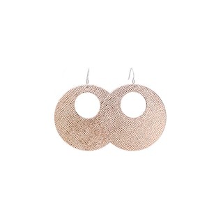 Rosé Nova Leather Earrings | Nickel and Suede