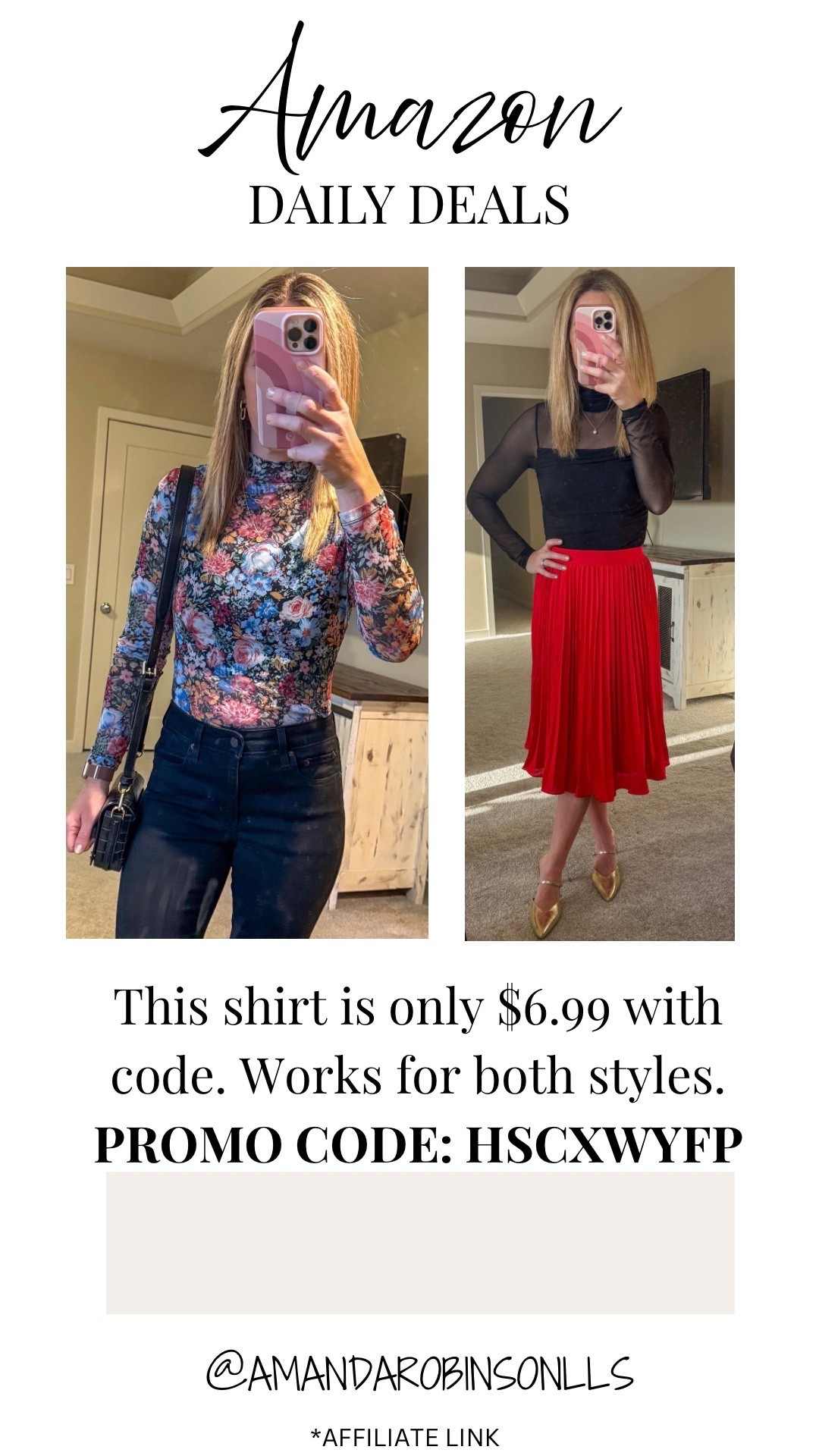 Amazon daily deals
Floral mesh shirt

#LTKSaleAlert #LTKmomlife #LTKootd