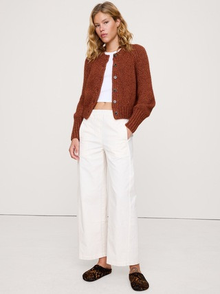 Cotton-Alpaca-Merino Raglan Cardigan | Banana Republic (US)