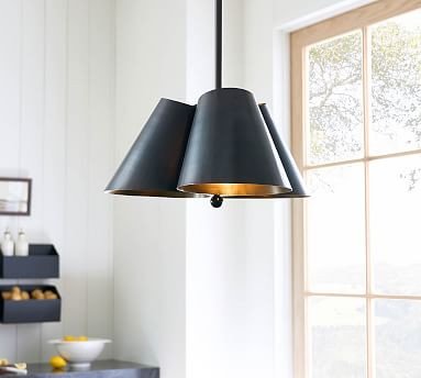 Bauer Metal Multi-Light Pendant | Pottery Barn (US)