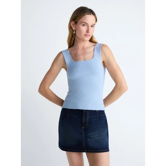 Scoop Women's Square Neck Sweater Tank Top, Sizes XS-XXL | Walmart (US)