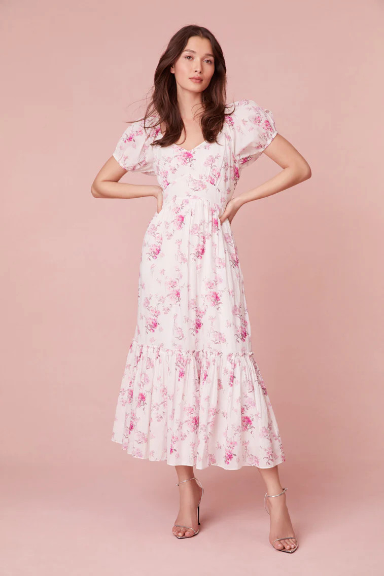 Angie Cotton Midi Dress | LOVESHACKFANCY