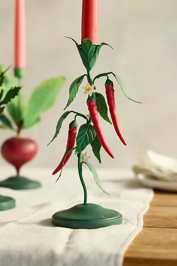Vegetable Patch Taper Holder | Anthropologie (US)