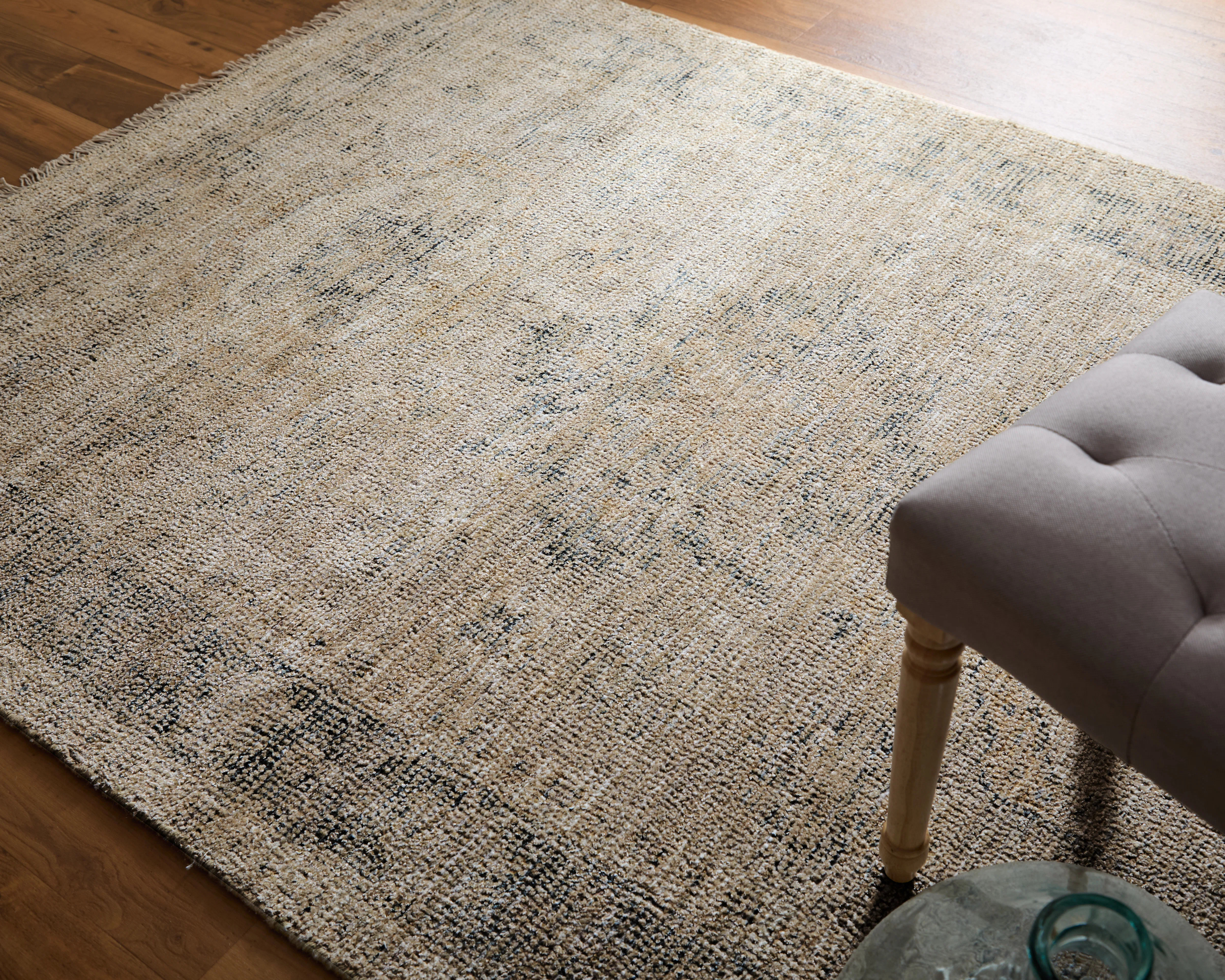 Alberdine Transitional Medallion Handmade Sand Rug | Wayfair North America