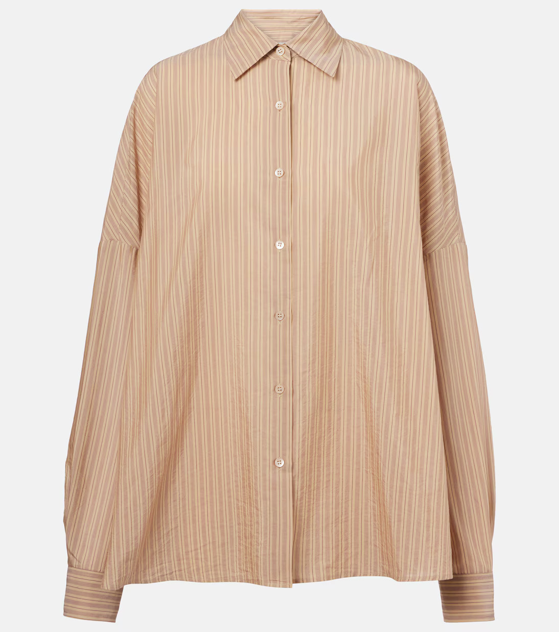 Striped cotton-blend shirt | Mytheresa (UK)