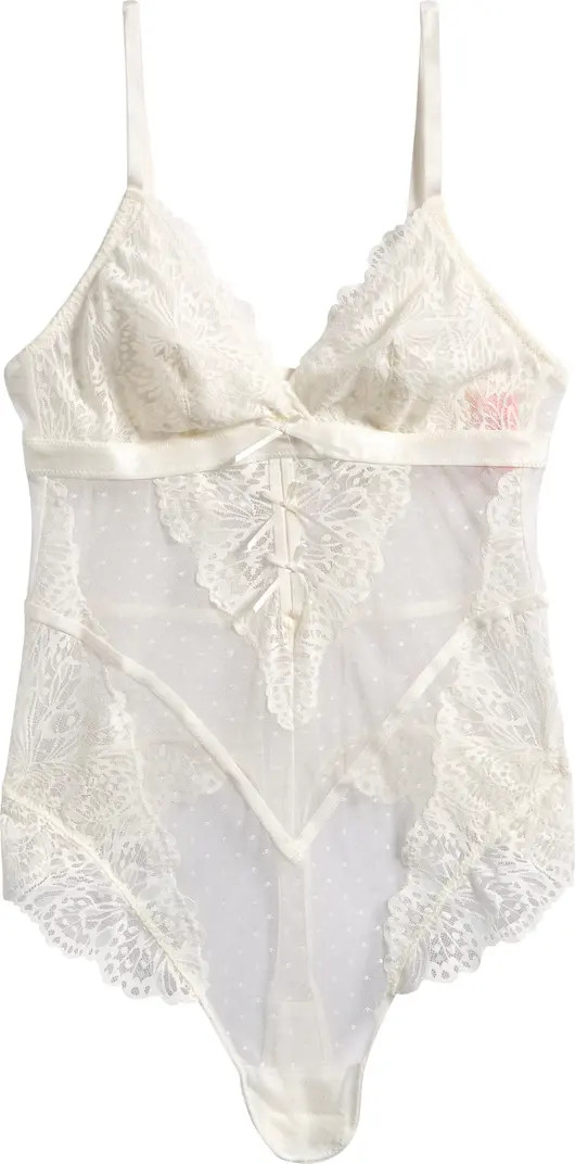 Hunkemöller Posie Mesh & Lace Bodysuit | Nordstrom | Nordstrom