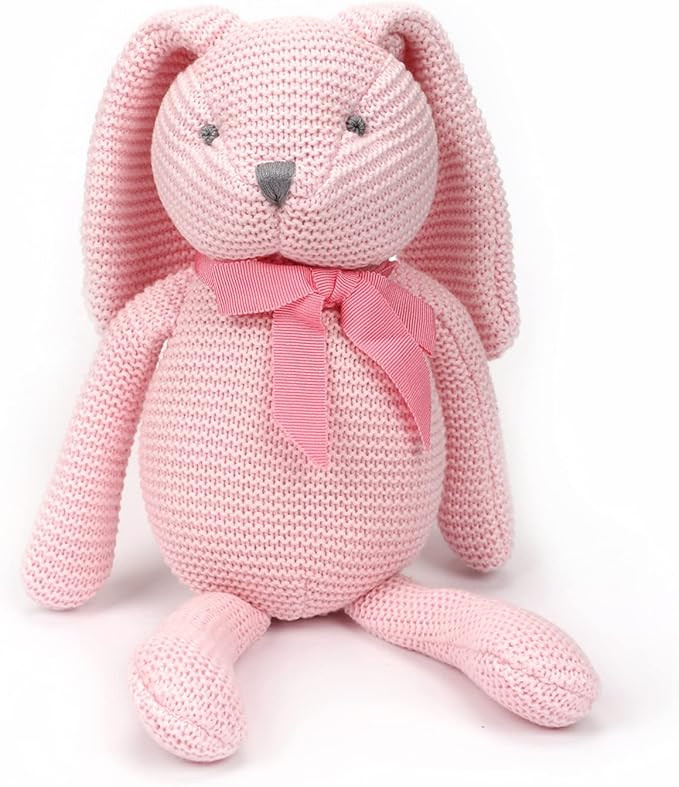 Organic Baby Toys Pink Bunny Rabbit Stuffed Animal 7.1" | Amazon (US)