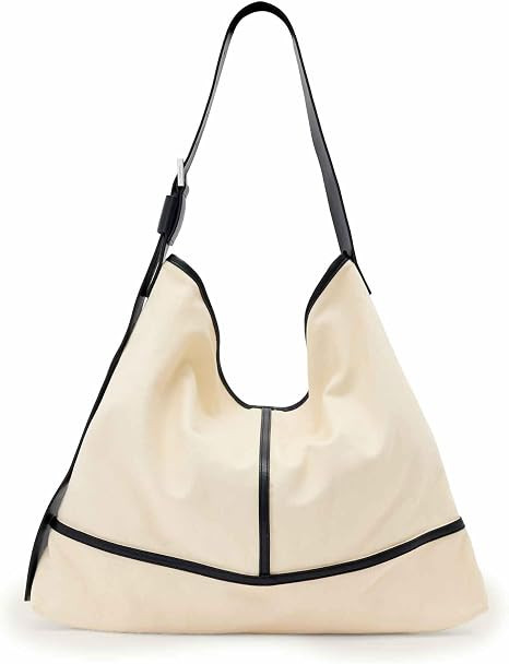 AllSaints Women's Asha Canvas Shoulder Unbleached White One Size | Amazon (US)