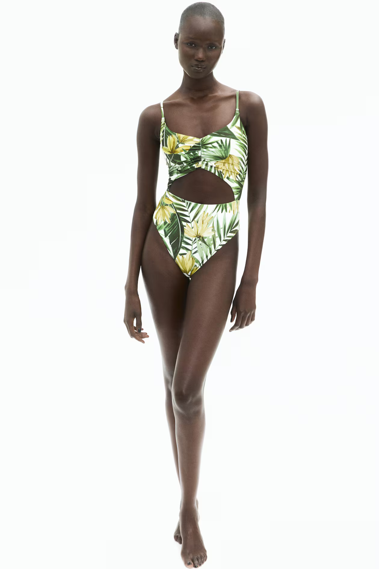 Padded-Cup High-Leg Swimsuit | H&M (US + CA)