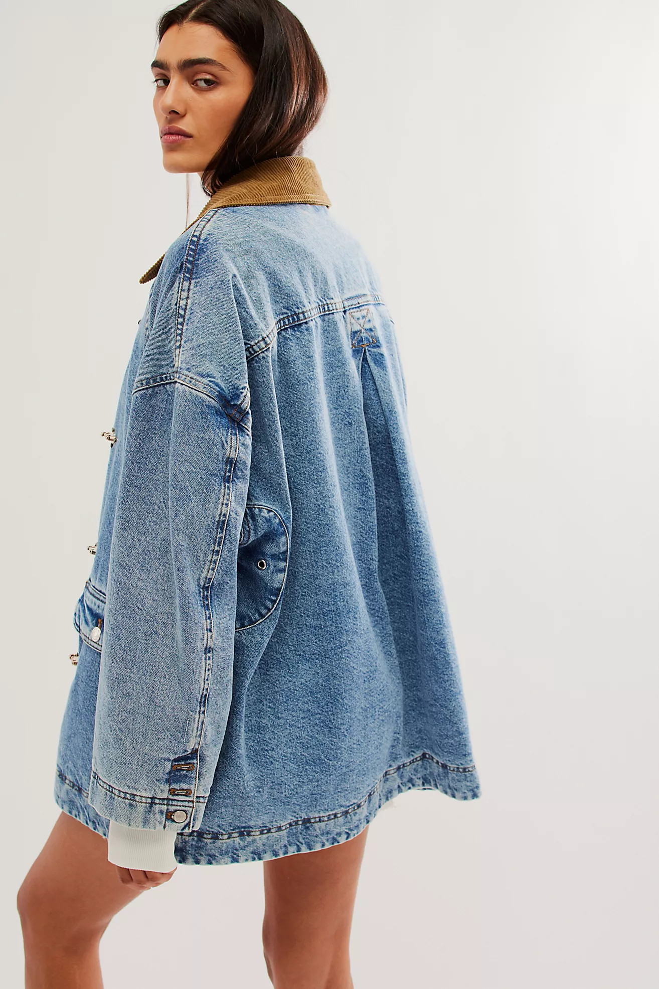 We The Free Denim Barn Coat | Free People (UK)