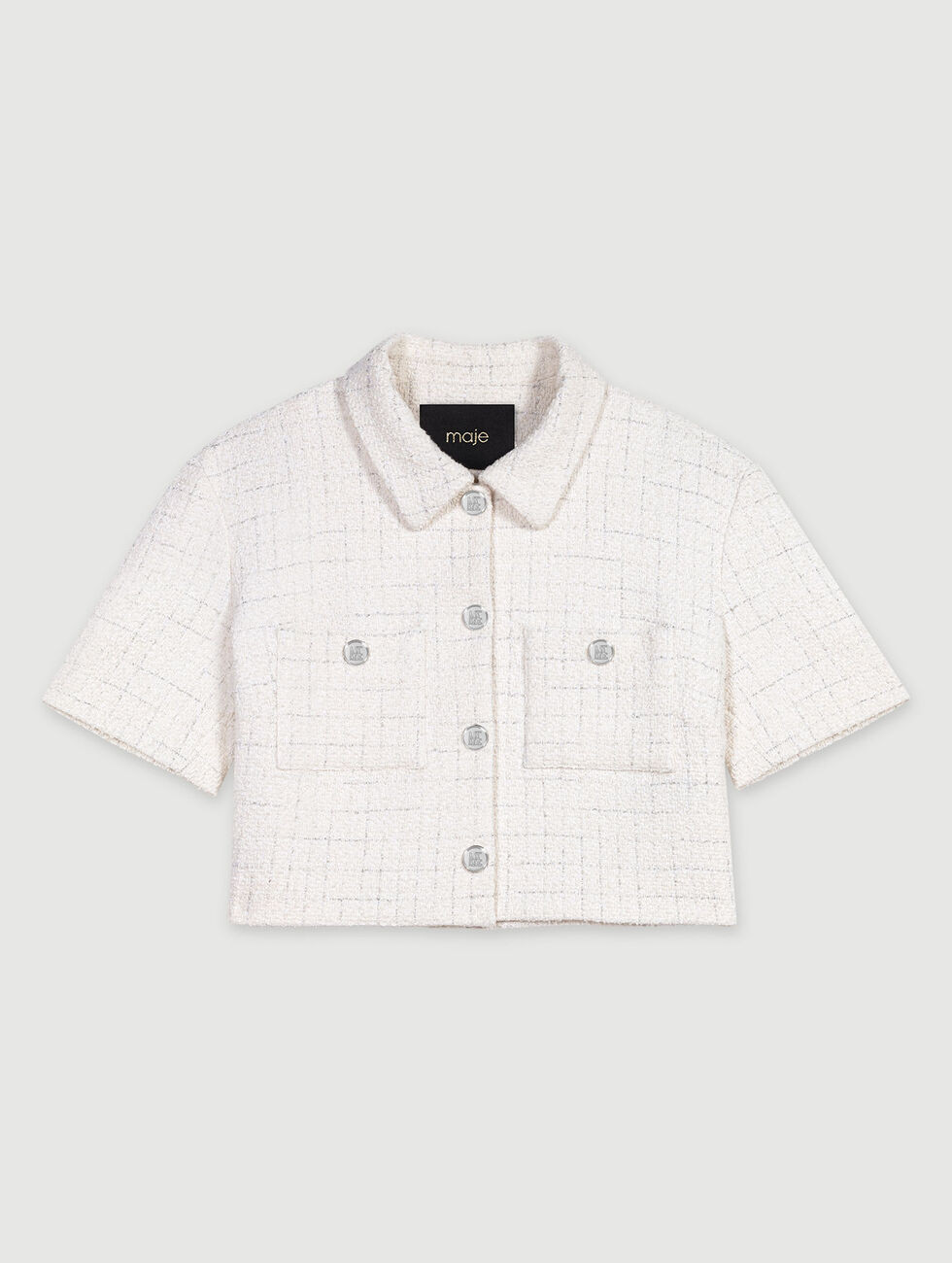 Tweed crop top | Maje US | Maje US