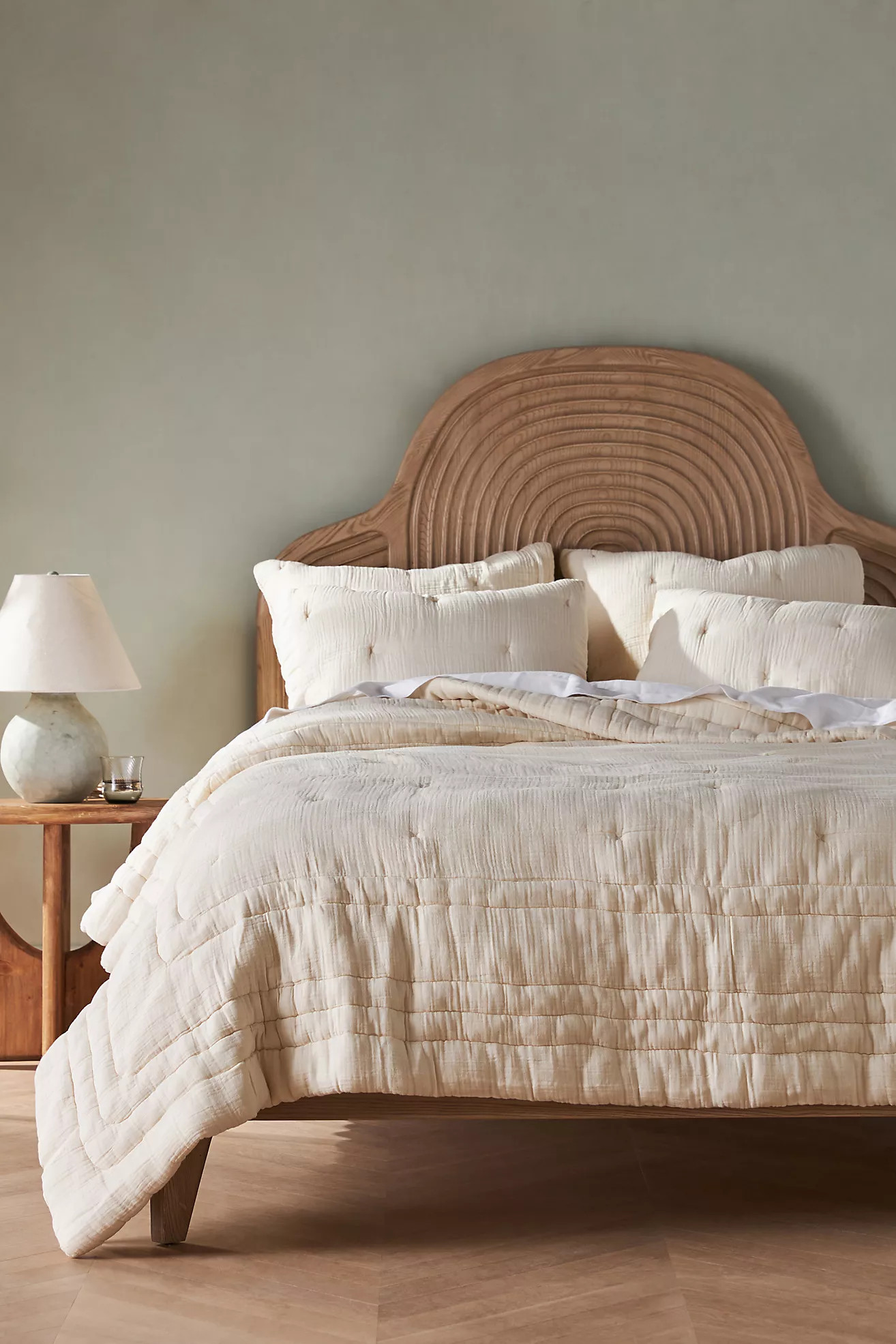 Elysian Cross-Dyed Gauze Quilt​ | Anthropologie (US)