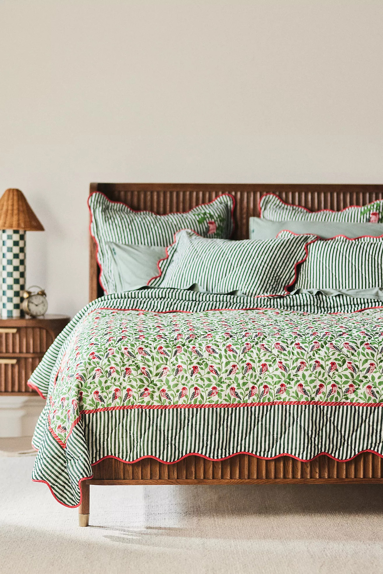 Iluka 100% Cotton Gauze Floral Quilt | Anthropologie (US)