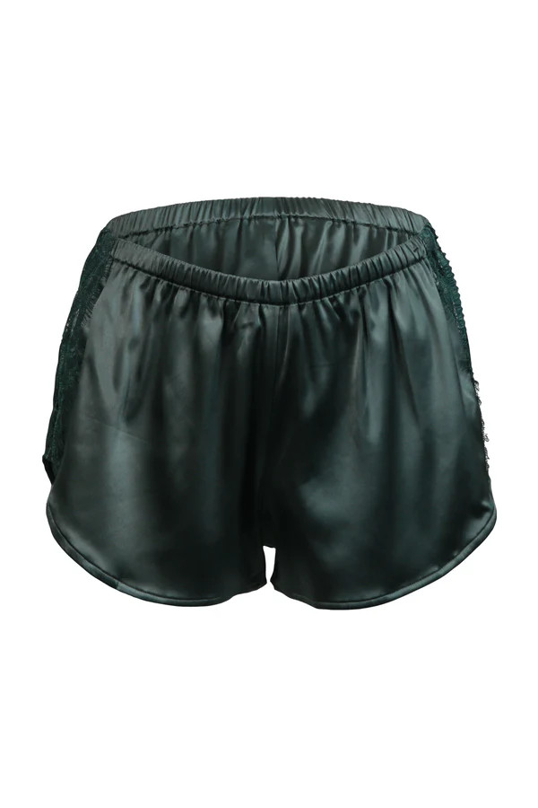 Soie Satin Short - Green | Chérie Amour