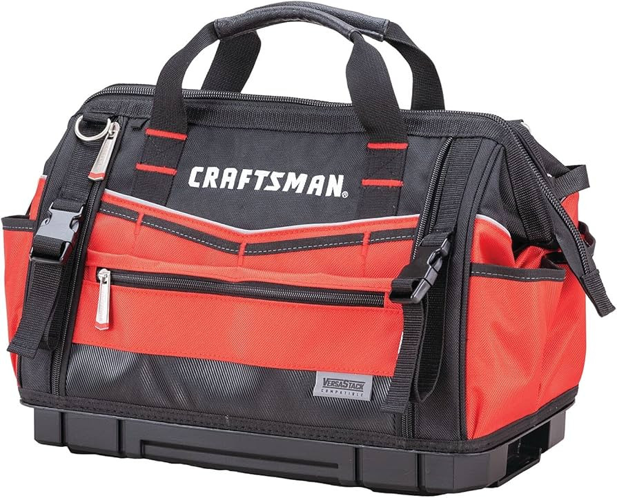 CRAFTSMAN VERSASTACK Zippered Tool Bag, 31 Pocket Organizer, Heavy Duty Tool Tote (CMST17622) | Amazon (US)