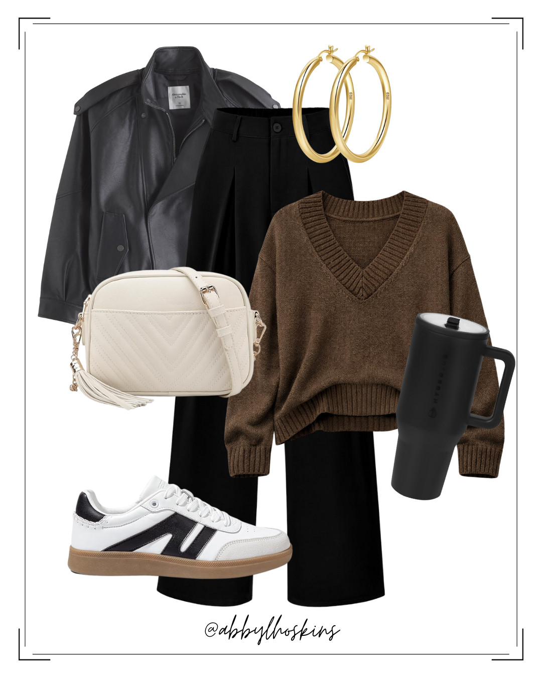 My new favorite sweater!! Love this combo 🤎🖤

@amazon #ltkwomens #leatherjacket #brownsweater #blackpants

#LTKdayinmylife #LTKootd