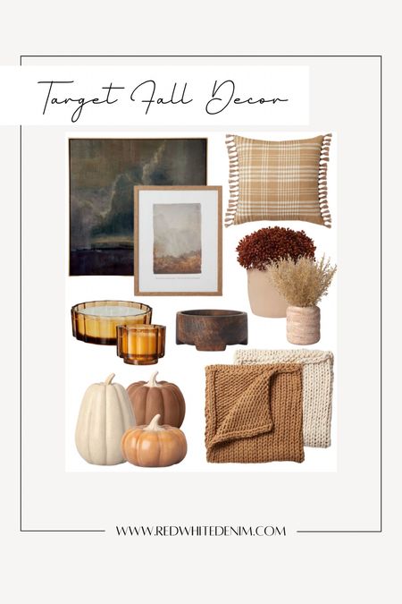Fall Decor from Target Studio McGee Threshold | Chunky Knit Blankets | Amber Candles | Faux Fall Flowers | Dark Wood Bowls

#LTKSeasonal #LTKunder50 #LTKhome