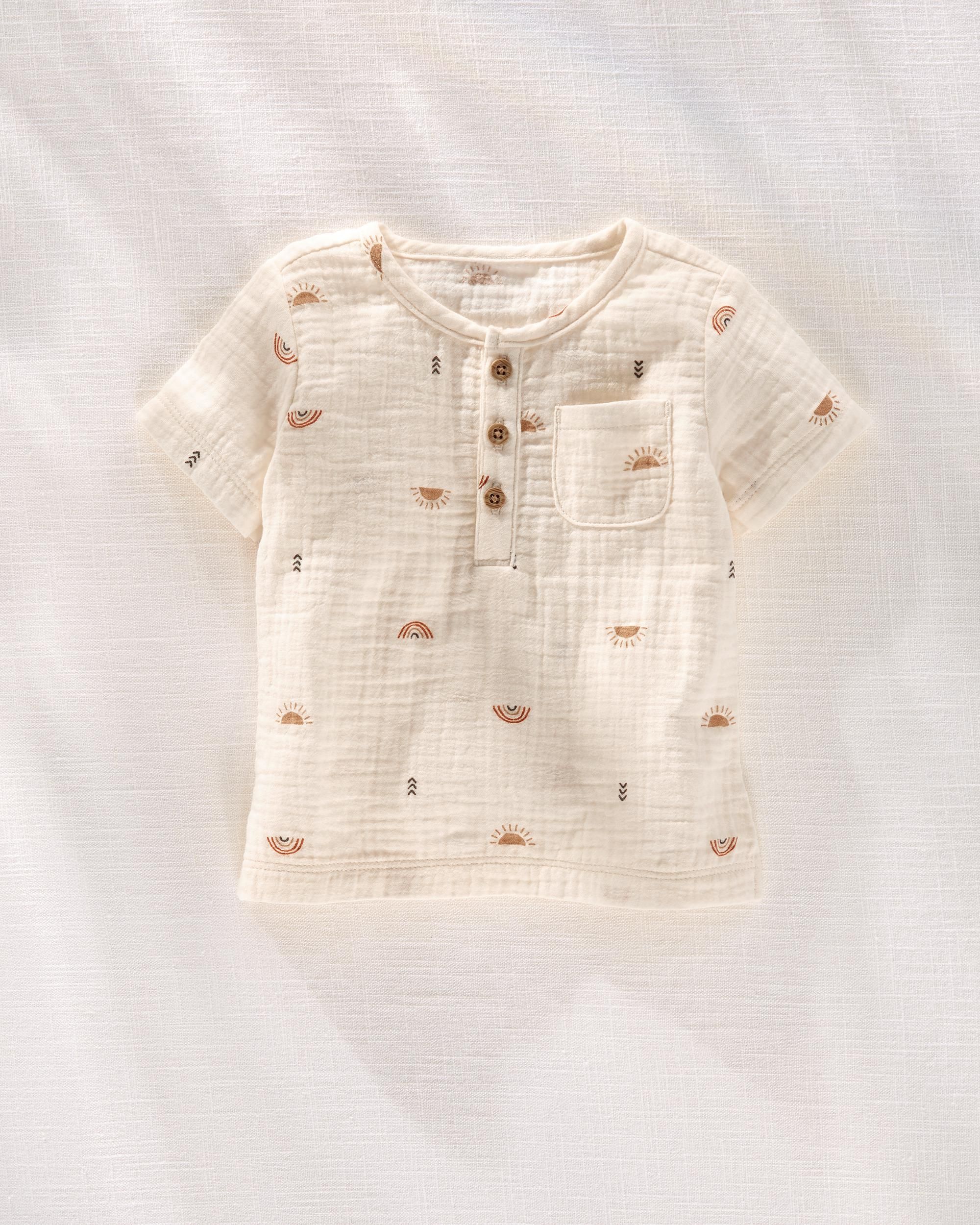 Baby Hilary Duff Rays And Rainbows Crinkle Gauze Shirt | Carter's