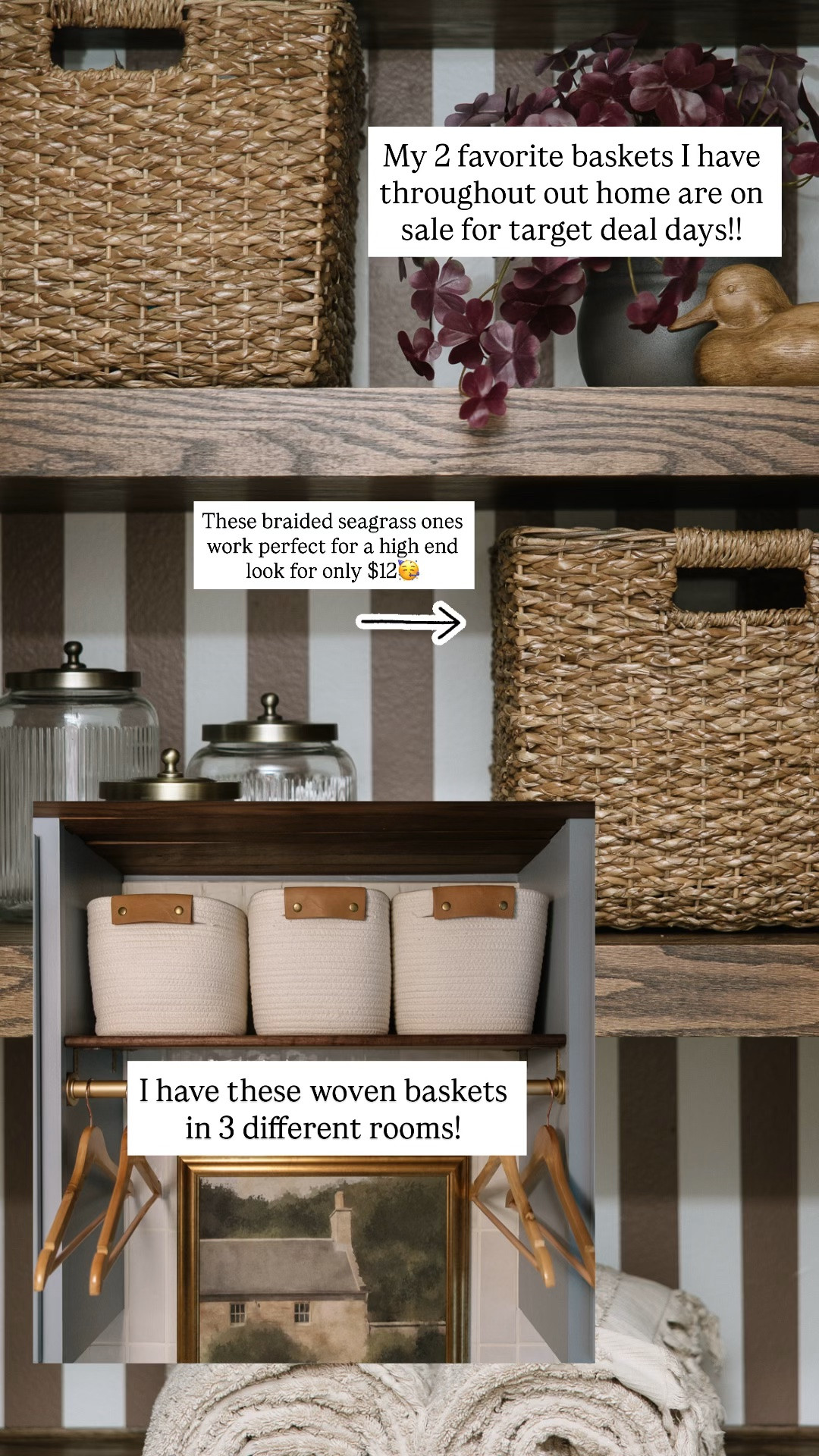 My favorite cream woven baskets and braided seagrass baskets are on sale for Target deal days for only $12!!

#LTKHome #LTKSaleAlert