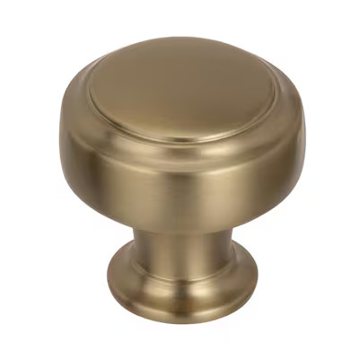 Amerock  Highland Ridge 1-3/16-in Golden Champagne Round Transitional Cabinet Knob | Lowe's