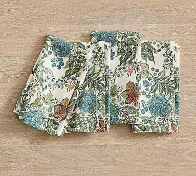 Saskia Cotton Napkins - Set of 4 | Pottery Barn (US)