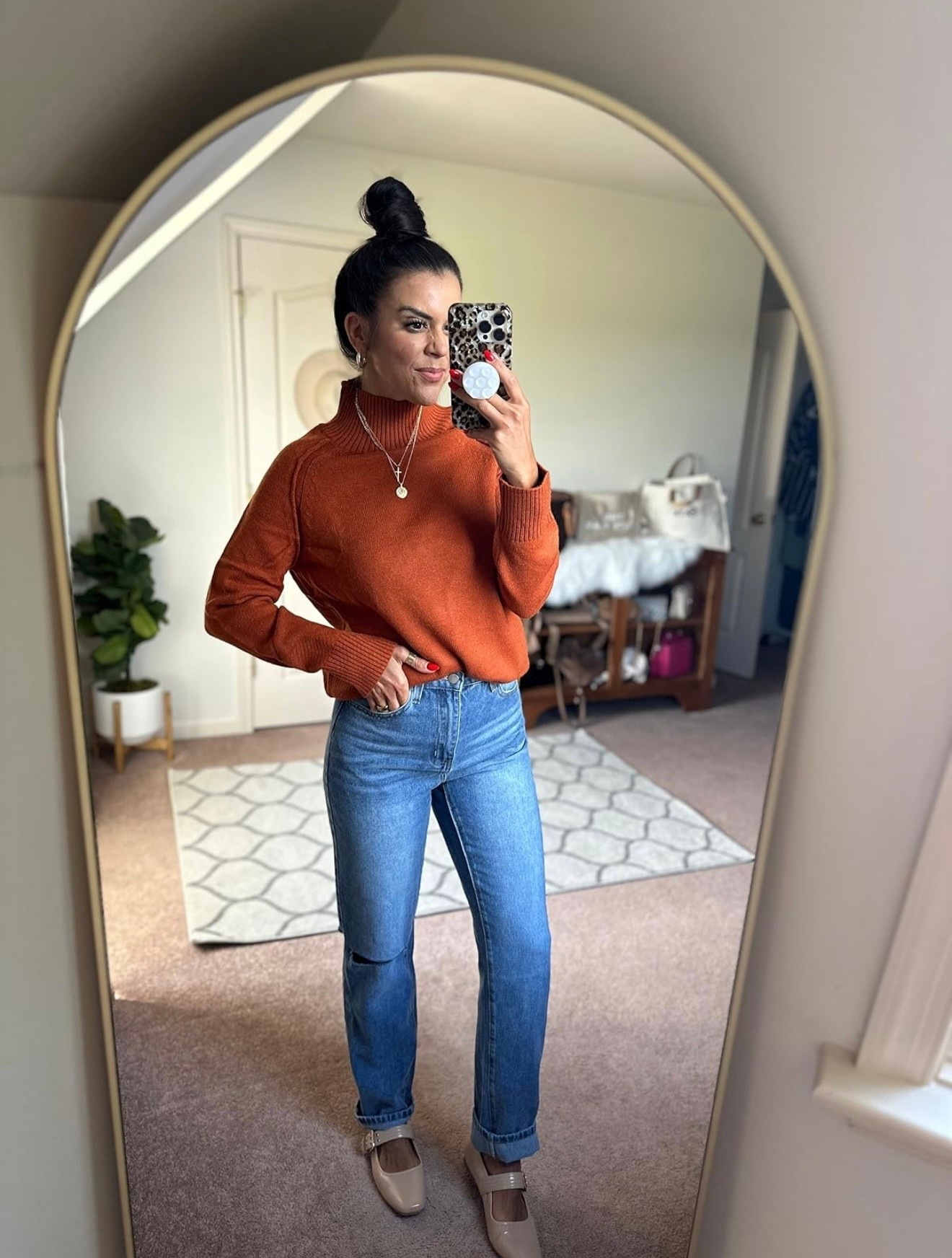 Size small in sweater and jeans shoes fit tts

#LTKFindsUnder100 #LTKSeasonal