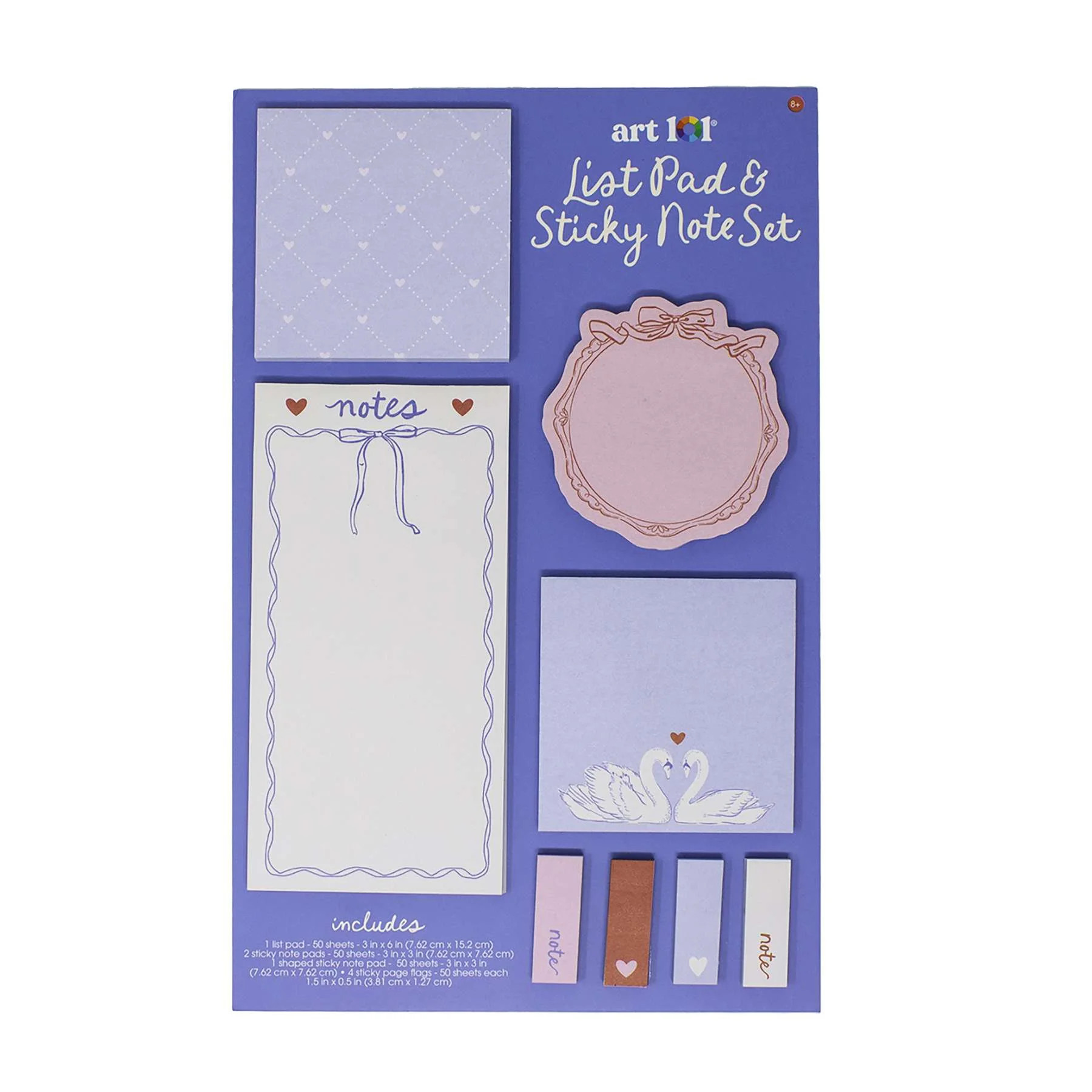 Art 101 List Pad & Sticky Note Set - Coquette Edition | Walmart (US)