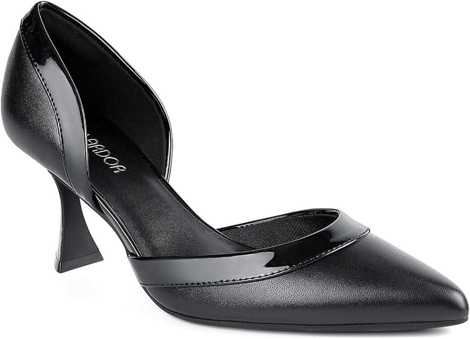 JENN ARDOR Women's Pumps Low Heels Pointed Closed Toe Kitten Dress Shoes for Women Comfortable St... | Amazon (US)