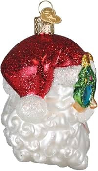 Old World Christmas Tree Shades Santa Glass Blown Ornament for Christmas Tree, Handcrafted Holida... | Amazon (US)