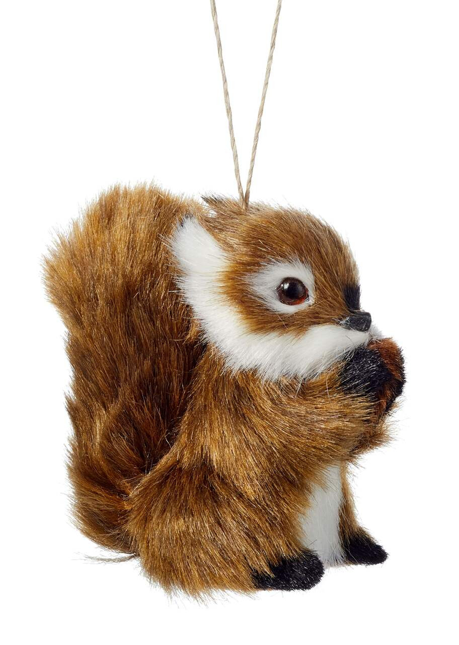 CANVAS Countryside Christmas Furry Squirrel Ornament, 3-in | Canadian Tire