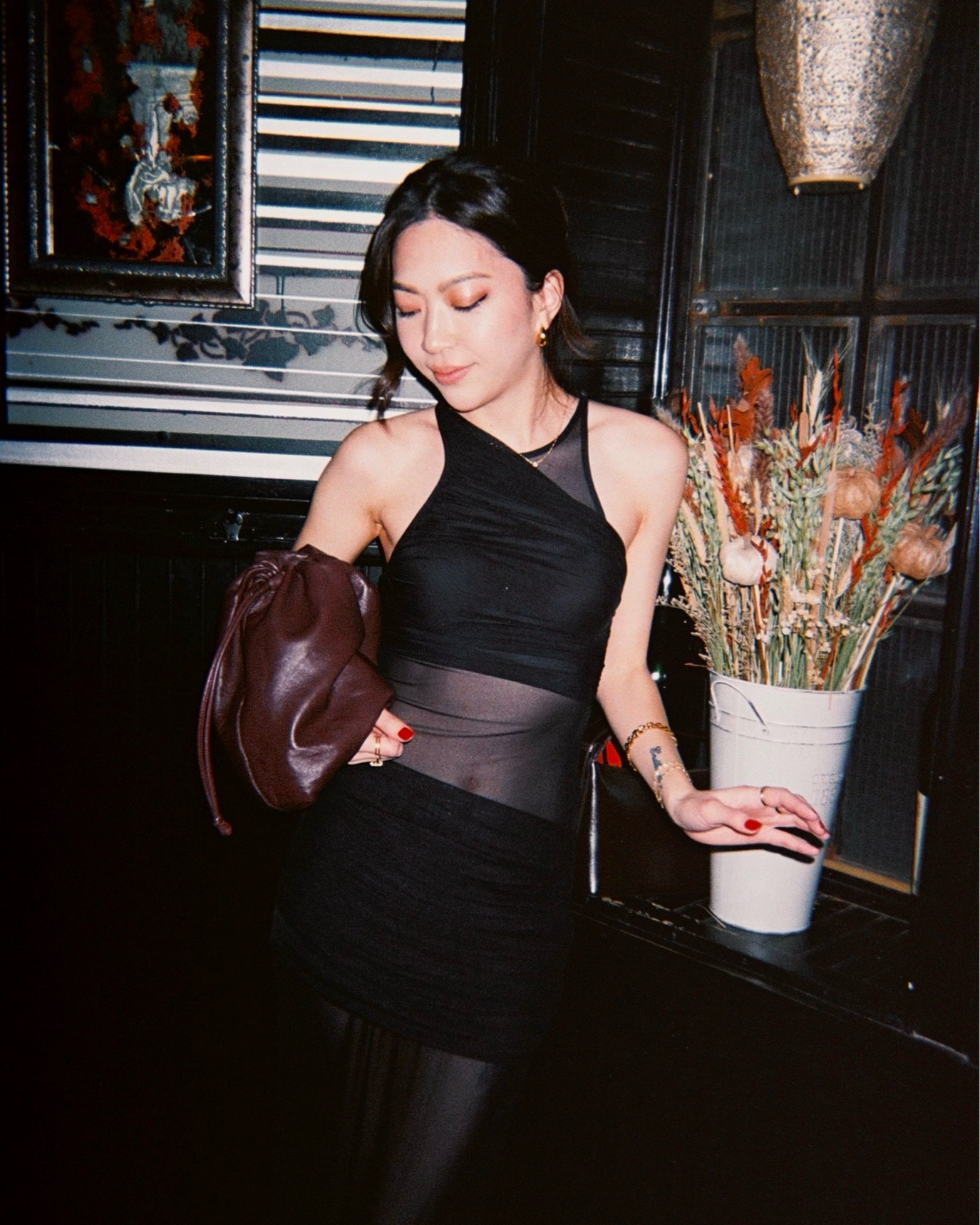 Birthday dress - Superdown on Revolve, COS clutch