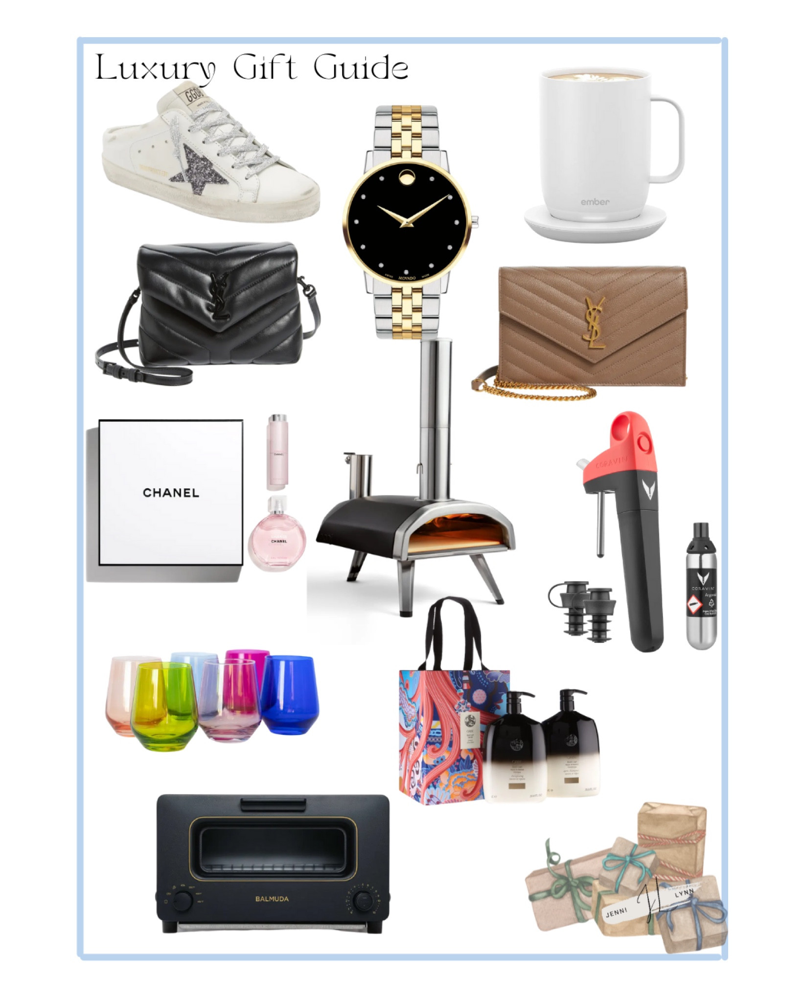 Lux gift guide; YSL bags; golden goose; channel; wine; grilles; 

#LTKSeasonal #LTKHoliday #LTKGiftGuide